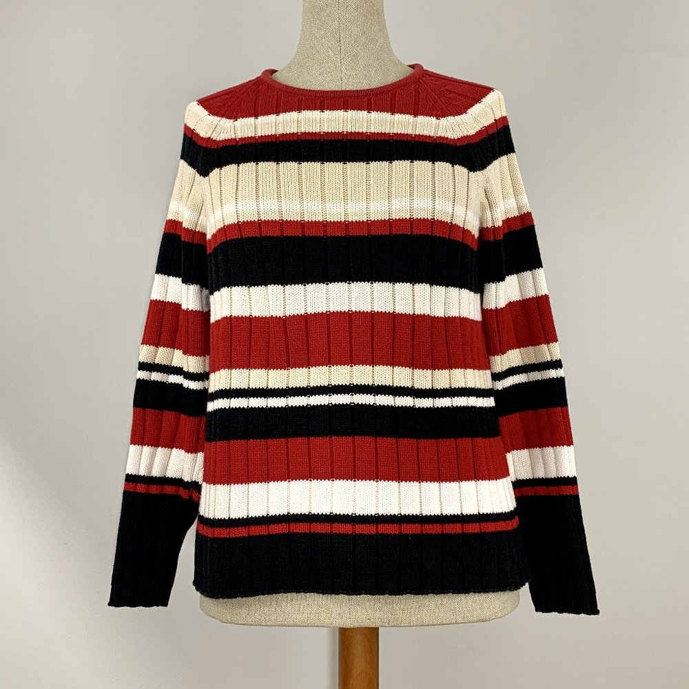 Petite Sophisticate Striped Sweater